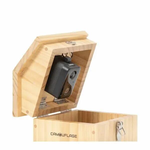 Nichoir à oiseaux en bois avec caméra connectée - Camouflage 3/5