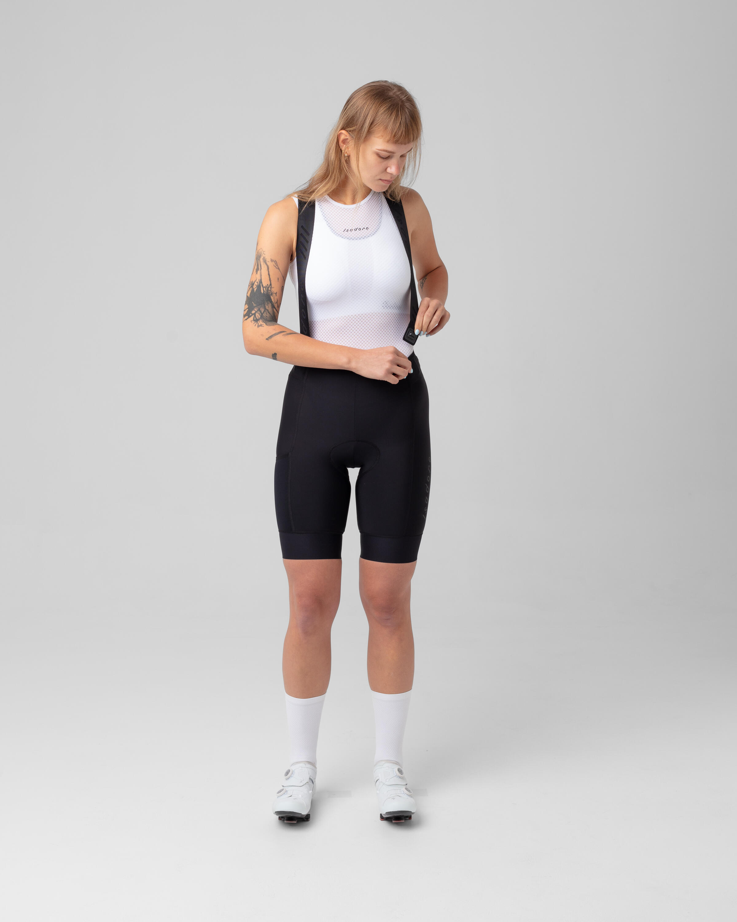 Pantaloncini con pettorina Signature Clippee System Donna Nero 3/6