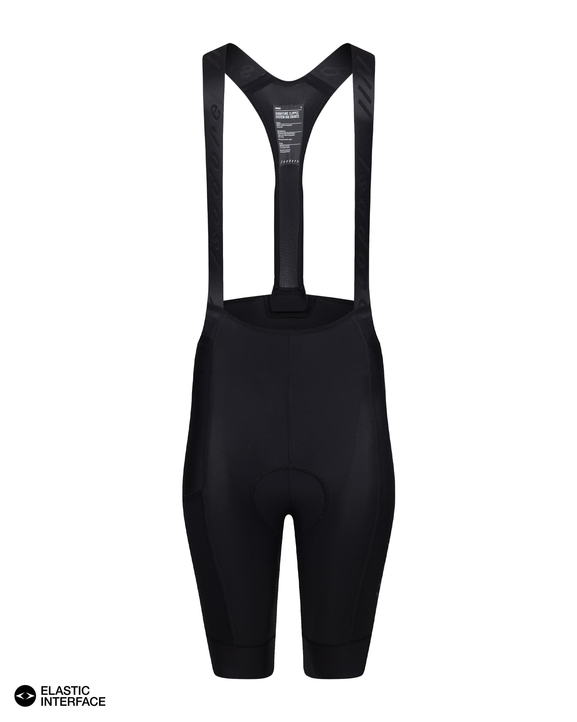 Pantaloncini con pettorina Signature Clippee System Donna Nero 1/6