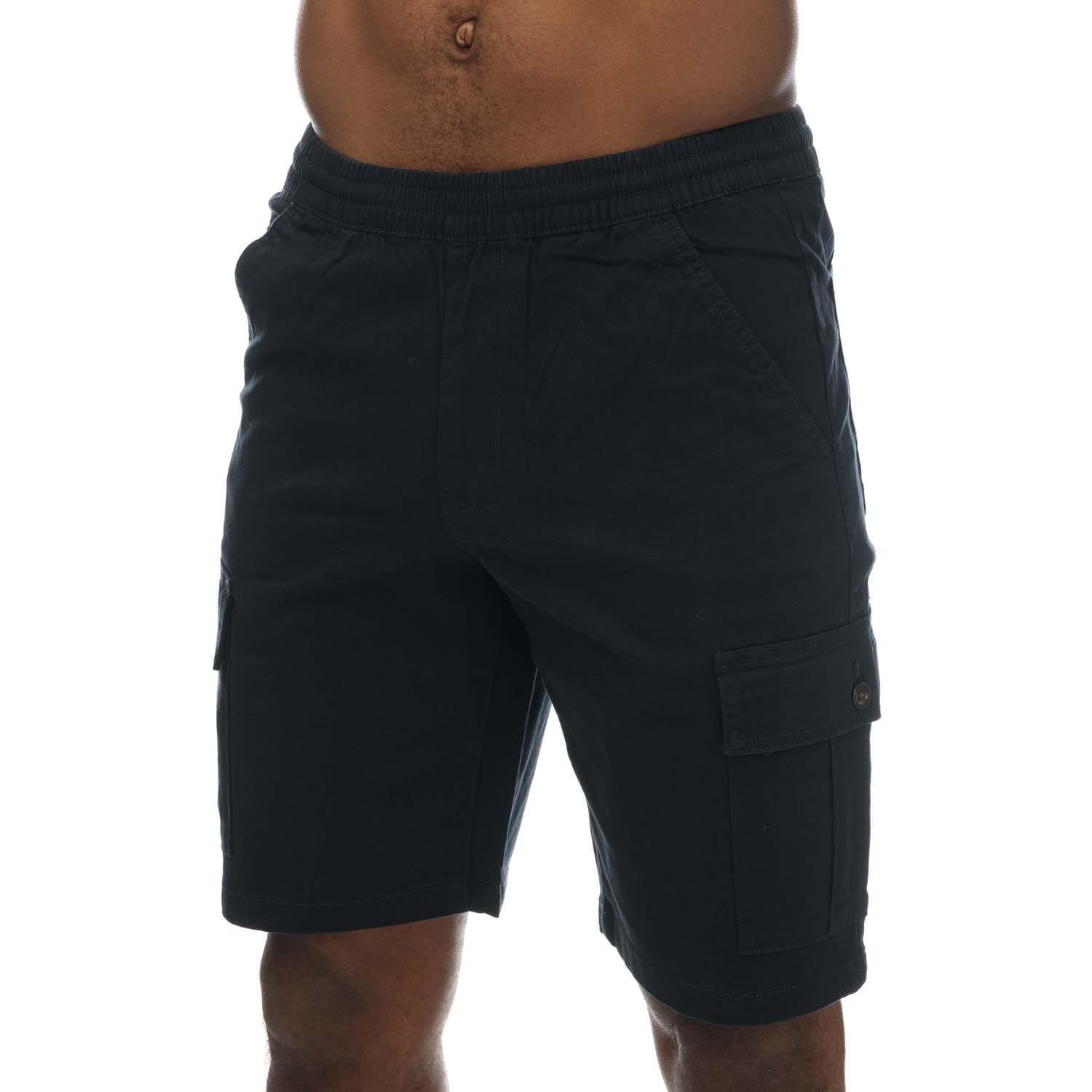 Mens Crane Cargo Shorts (Navy) 1/4