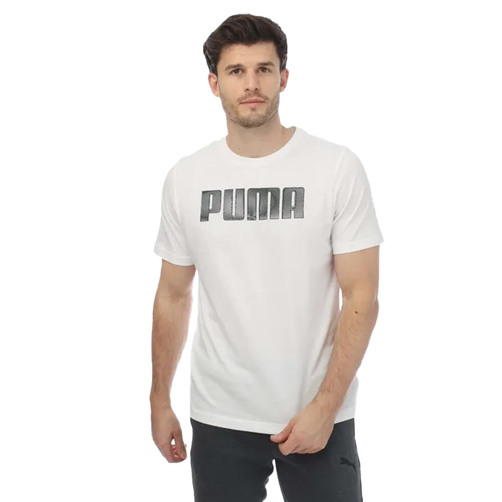 PUMA Maglietta Logo Uomo Puma Sportstyle Bianco