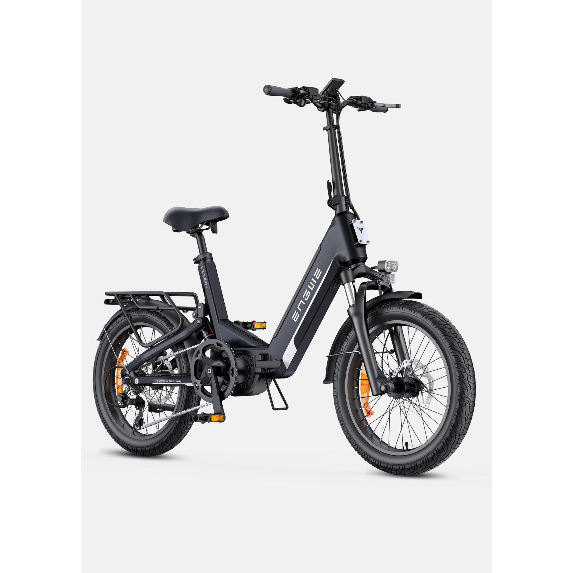 Engwe - L20 3.0 Boost Vélo Électrique Pliable, Moteur De 250 Watts - Fatbike - Noir - Decathlon