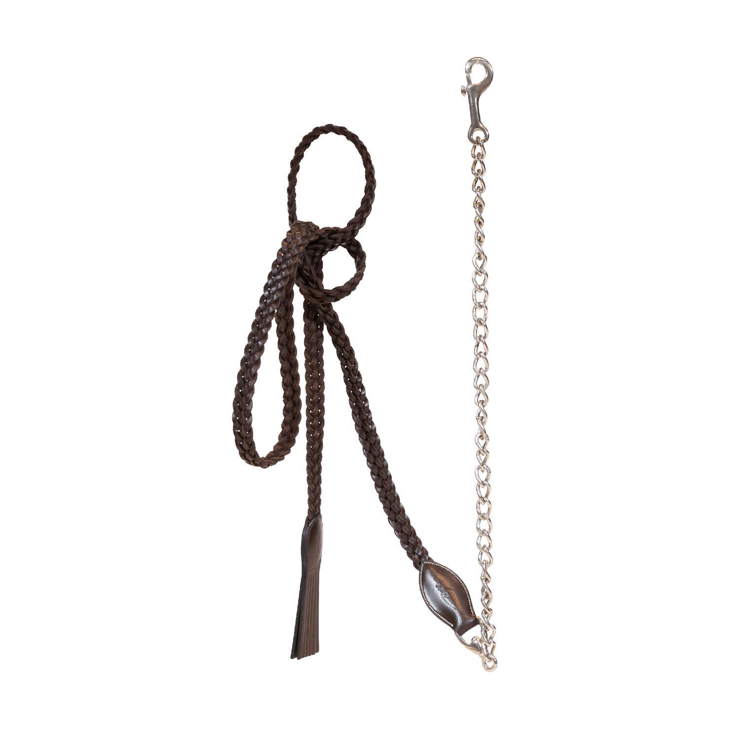KENTUCKY HORSEWEAR Gevlochten halstertouw met ketting