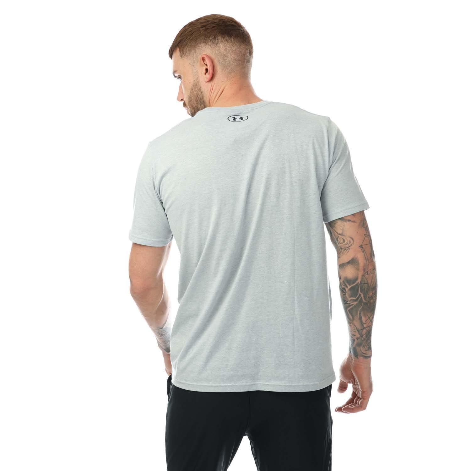 Mens Boxed Logo Camo TShirt (Grey) 2/4
