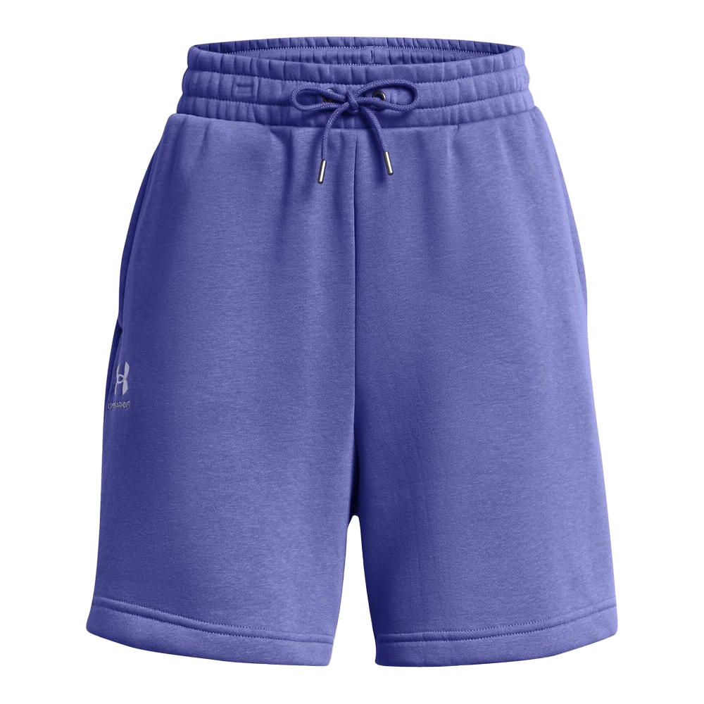 UNDER ARMOUR Womens/Ladies Fleece Logo Boyfriend Shorts (Purple)