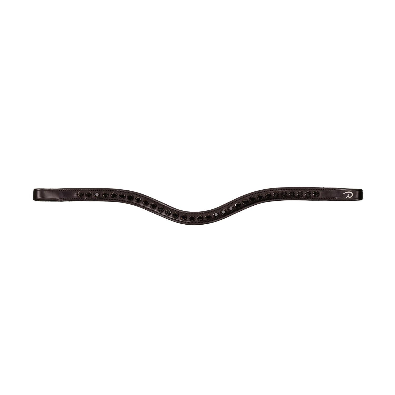 Swarovski frontriem V-vorm zwart Bruin Cob 1/1