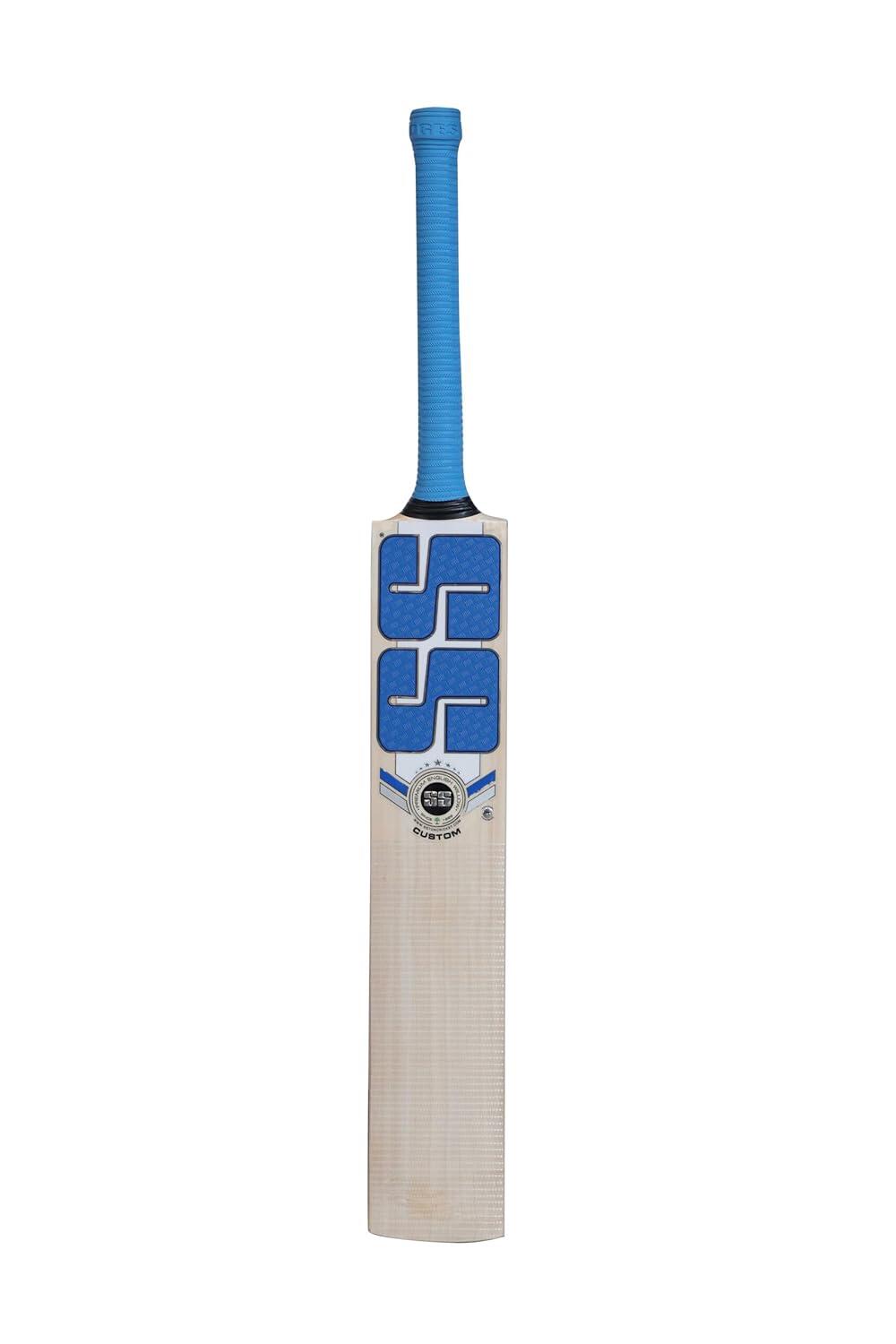 SS Custom English Willow Cricket Bat | Farbe: Beige | Für Männer und Jungen 2/5