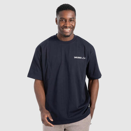 Herren Oversize T-Shirt Liquid Brail Koralle