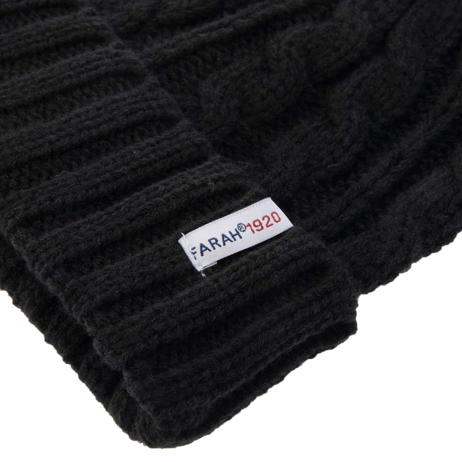 Mens Rirola Knitted Beanie (Black) 3/3