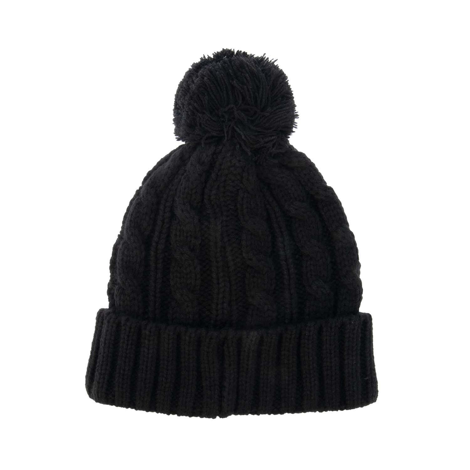 Mens Rirola Knitted Beanie (Black) 2/3