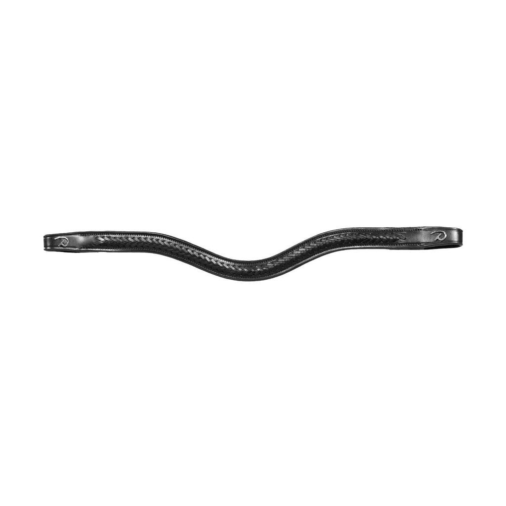 Braided V-shaped browband for horse Dy'on