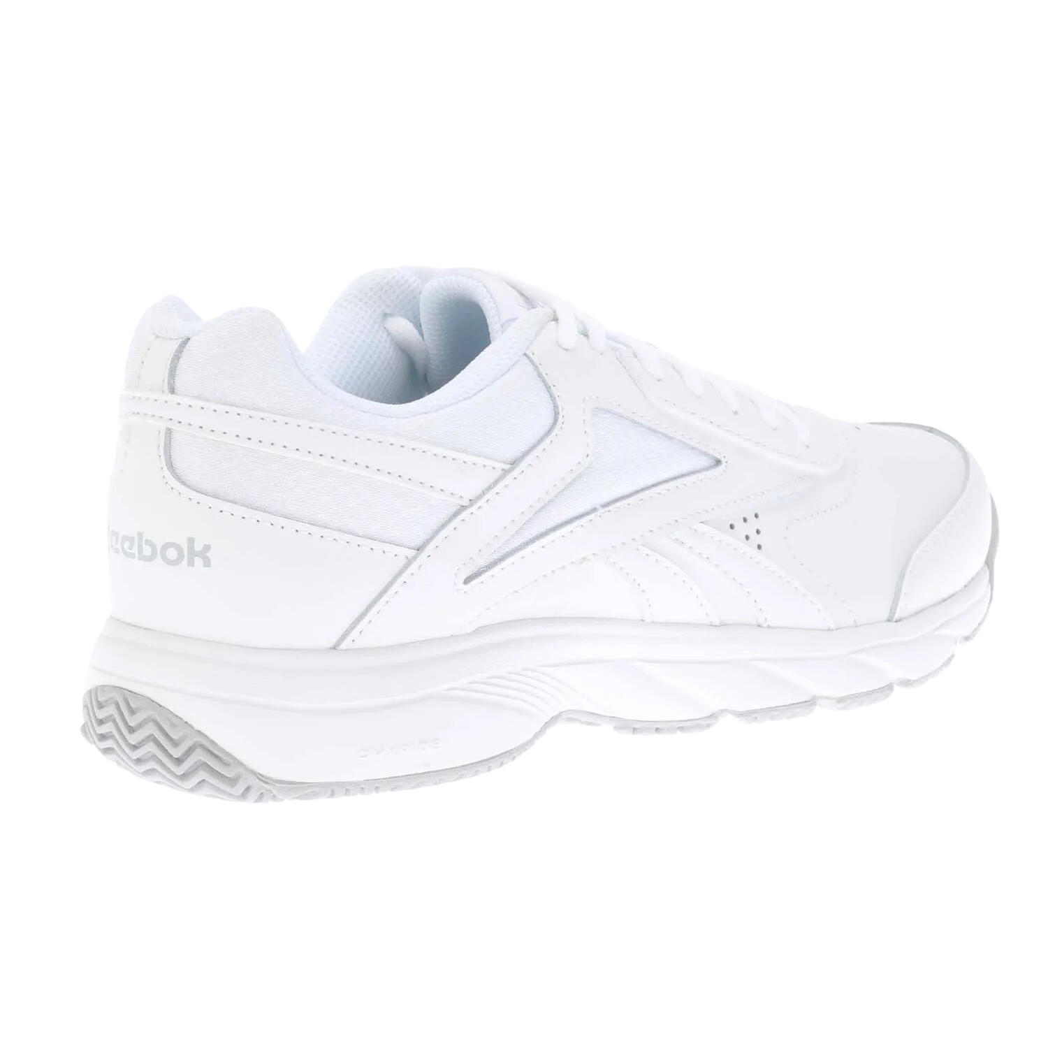 Womens/Ladies Work N Cushion 4.0 Leather Trainers (White) 2/4