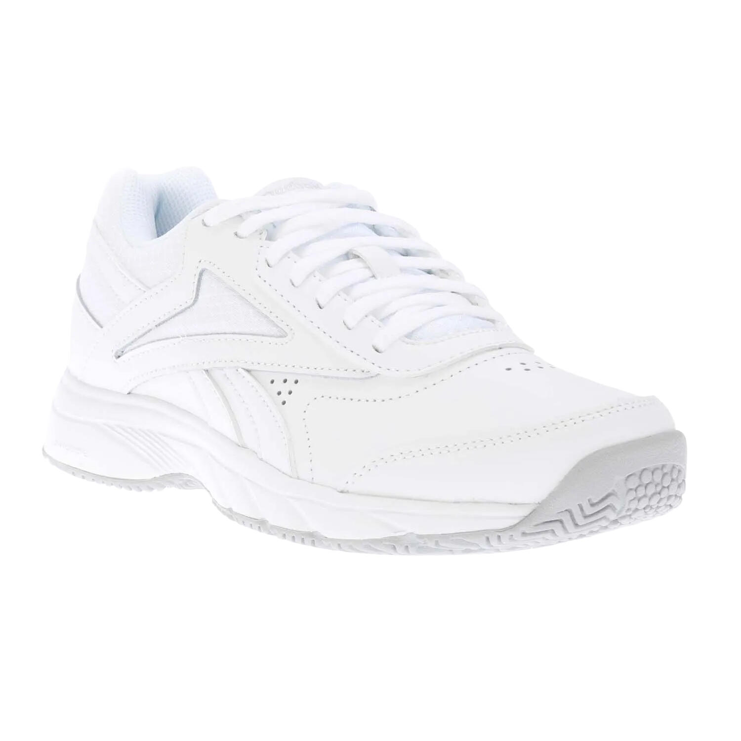 REEBOK Womens/Ladies Work N Cushion 4.0 Leather Trainers (White)
