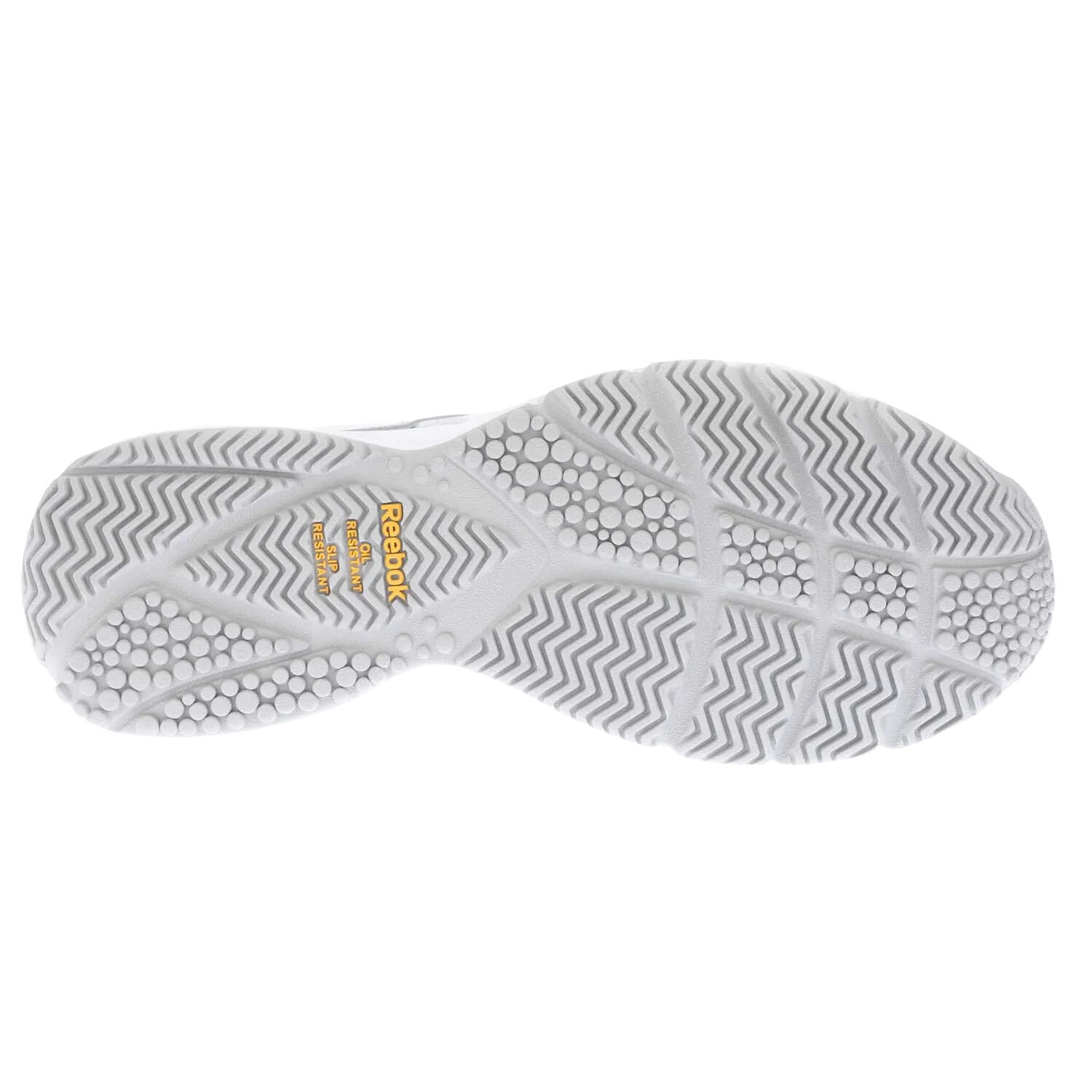 Womens/Ladies Work N Cushion 4.0 Leather Trainers (White) 4/4