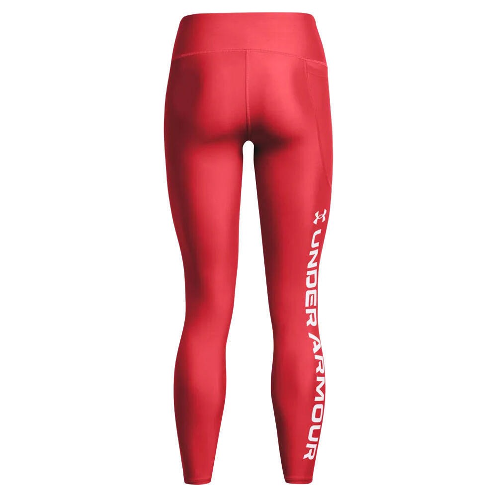 Womens/Ladies HeatGear Full Length Leggings (Red) 2/2