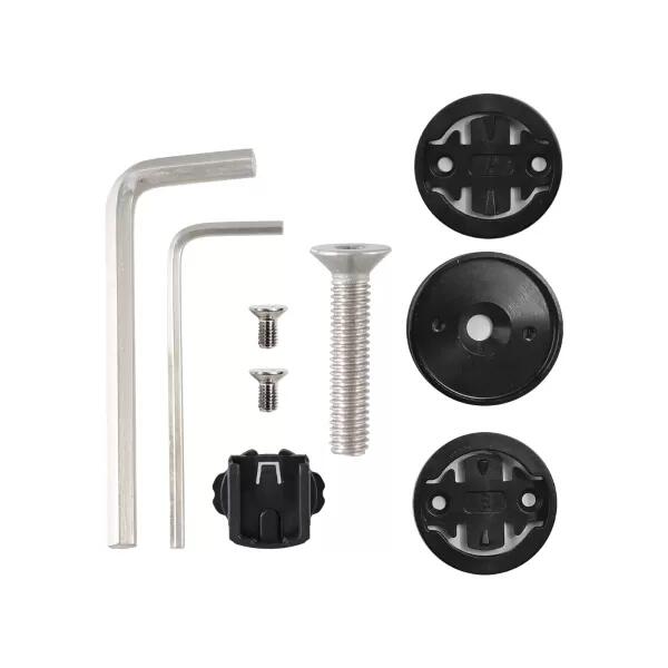 WAG SUPPORTO CICLOCOMPUTER PER SERIE STERZO 1" 1/8 - COMPATIBILE GARMIN/BRYTON, NERO