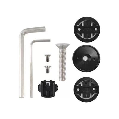 SUPPORTO CICLOCOMPUTER PER SERIE STERZO 1" 1/8 - COMPATIBILE GARMIN/BRYTON. NERO