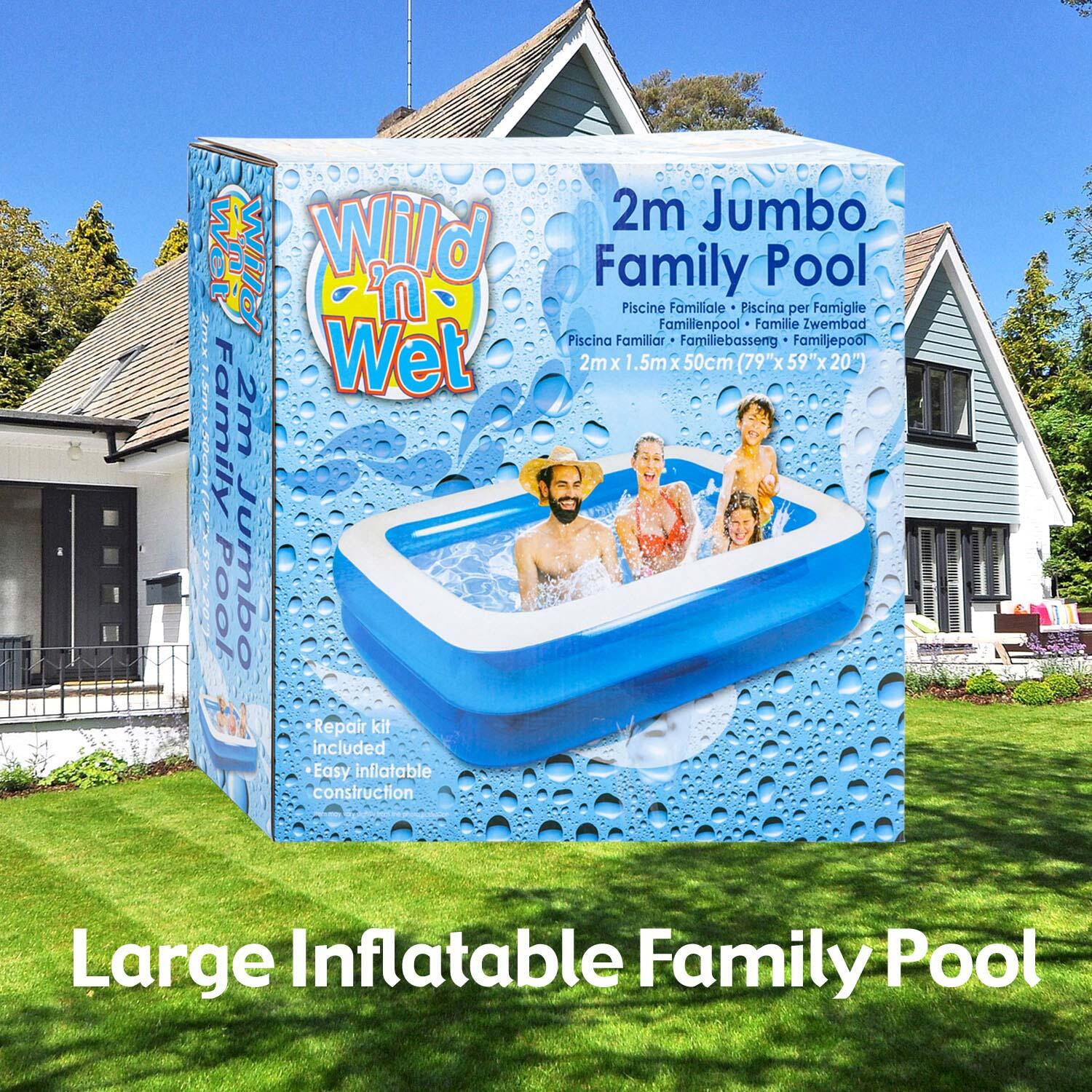 Family Paddling Pool 2m x 1.4m - Wild n' Wet 7/7