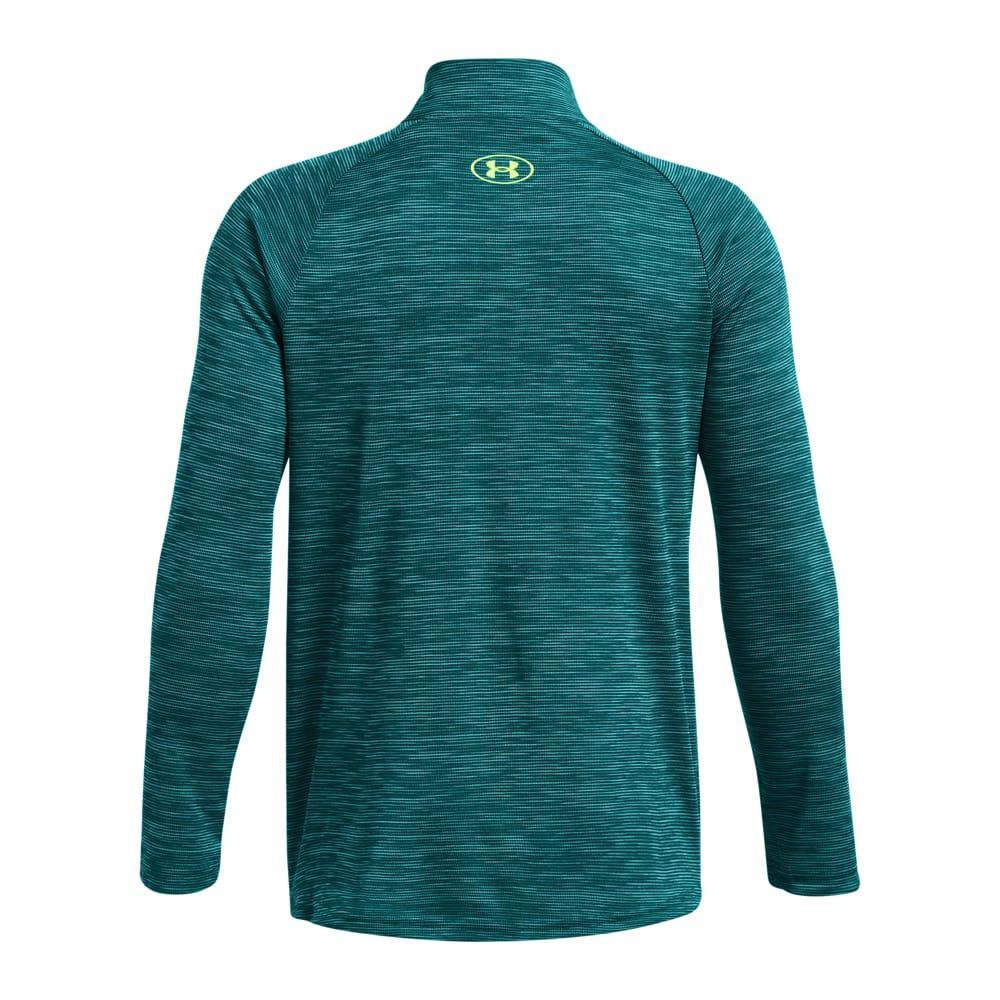 Boys Tech Textured Half Zip Top (Blue) 2/2