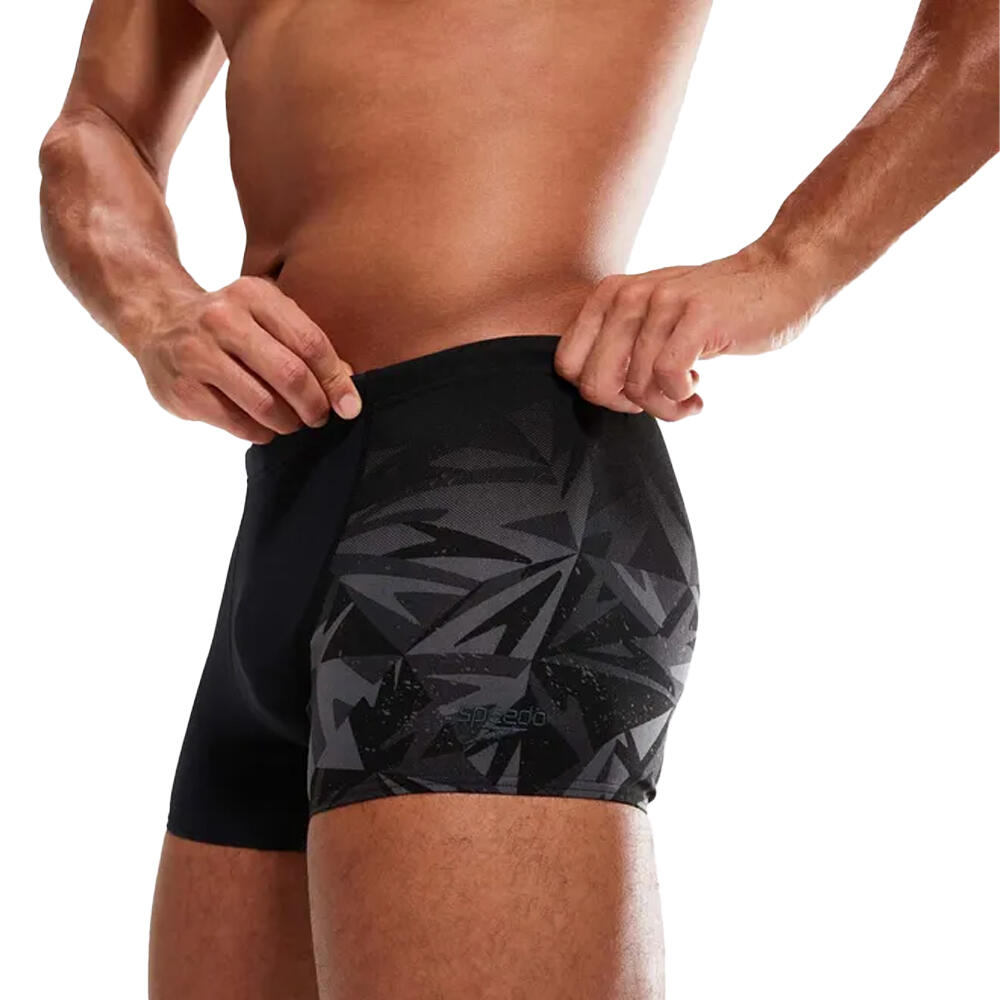 Mens VCut Swim Shorts (Black/Grey) 3/3