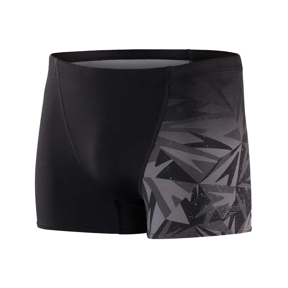 SPEEDO Costume Da Bagno A Pantaloncino Taglio A V Uomo Speedo Nero Grigio