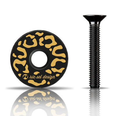 Carbon stemcap 1 1/8" Vorbaukappe mit Motiv inkl. Schraube MTB Fahrrad Ahead