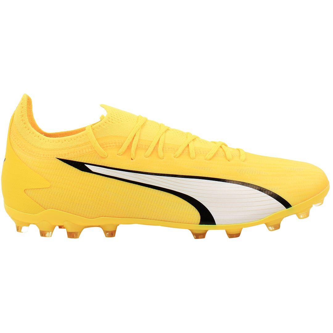 Bottes de football Puma Ultra Ultimate FG/AG pour hommes jaunes 2/5