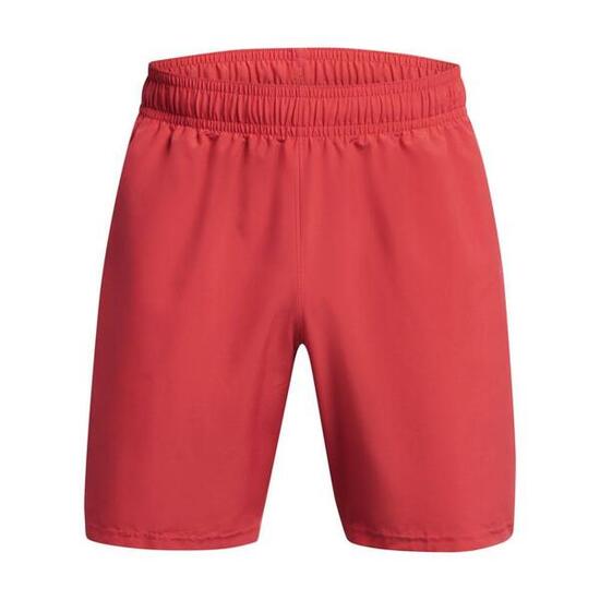 Heren Tech Wordmark Geweven Korte Broek (Rood)