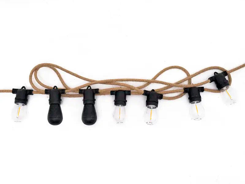 Cordão de luzes e altifalantes para campismo 2/7