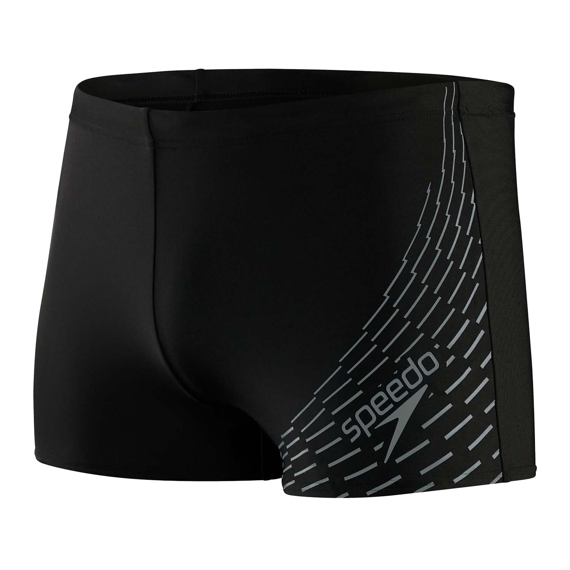 Mens Medley Logo Swim Shorts (Black/Grey) 1/3
