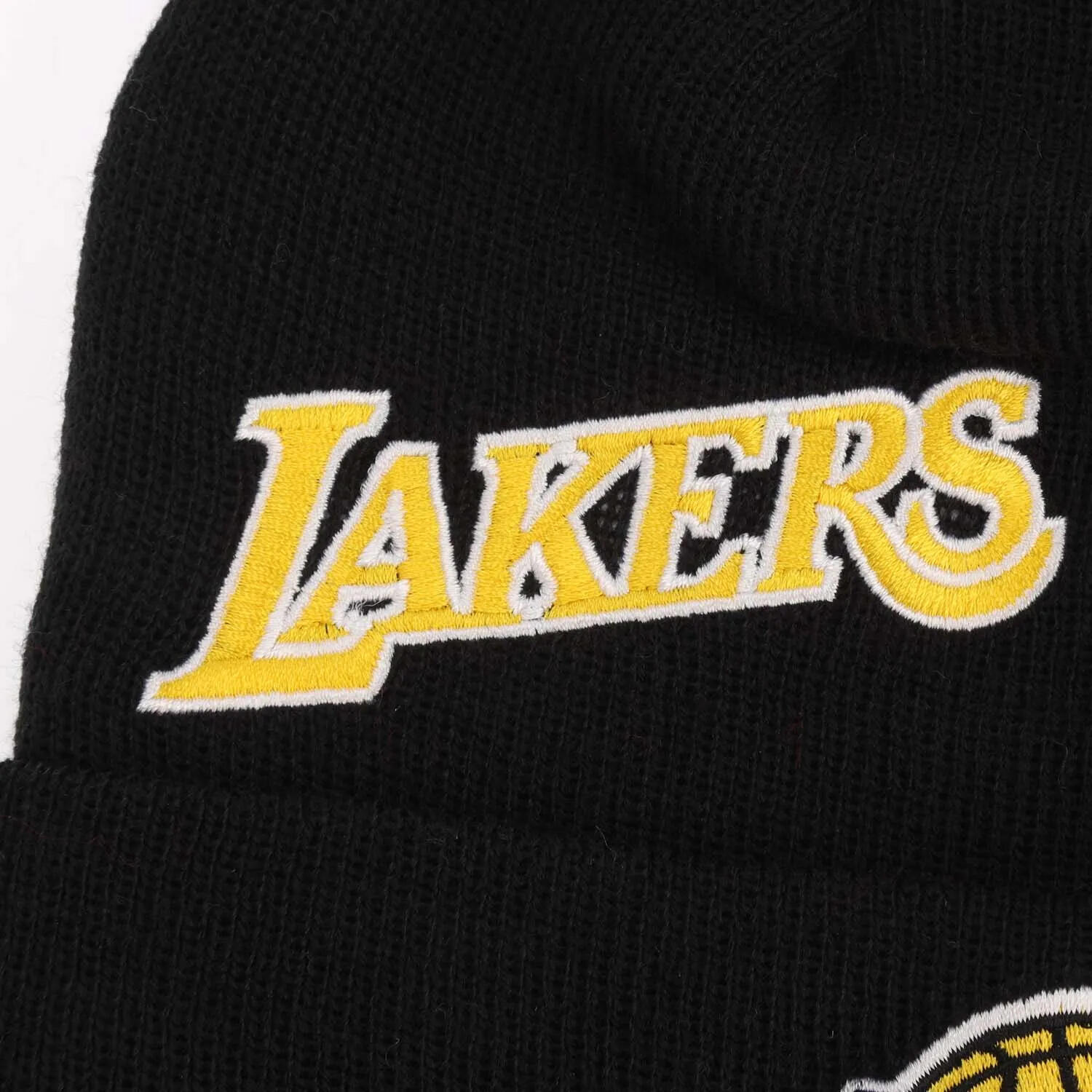 LA Lakers Multi Patch Beanie (Black) 3/3