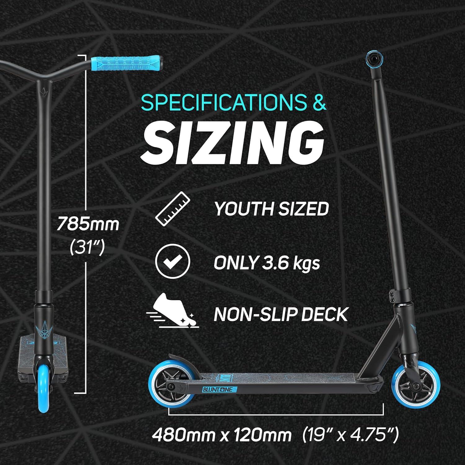 Blunt One S3 Complete Stunt-Scooter H=78cm Park Türkis/Schwarz 7/7