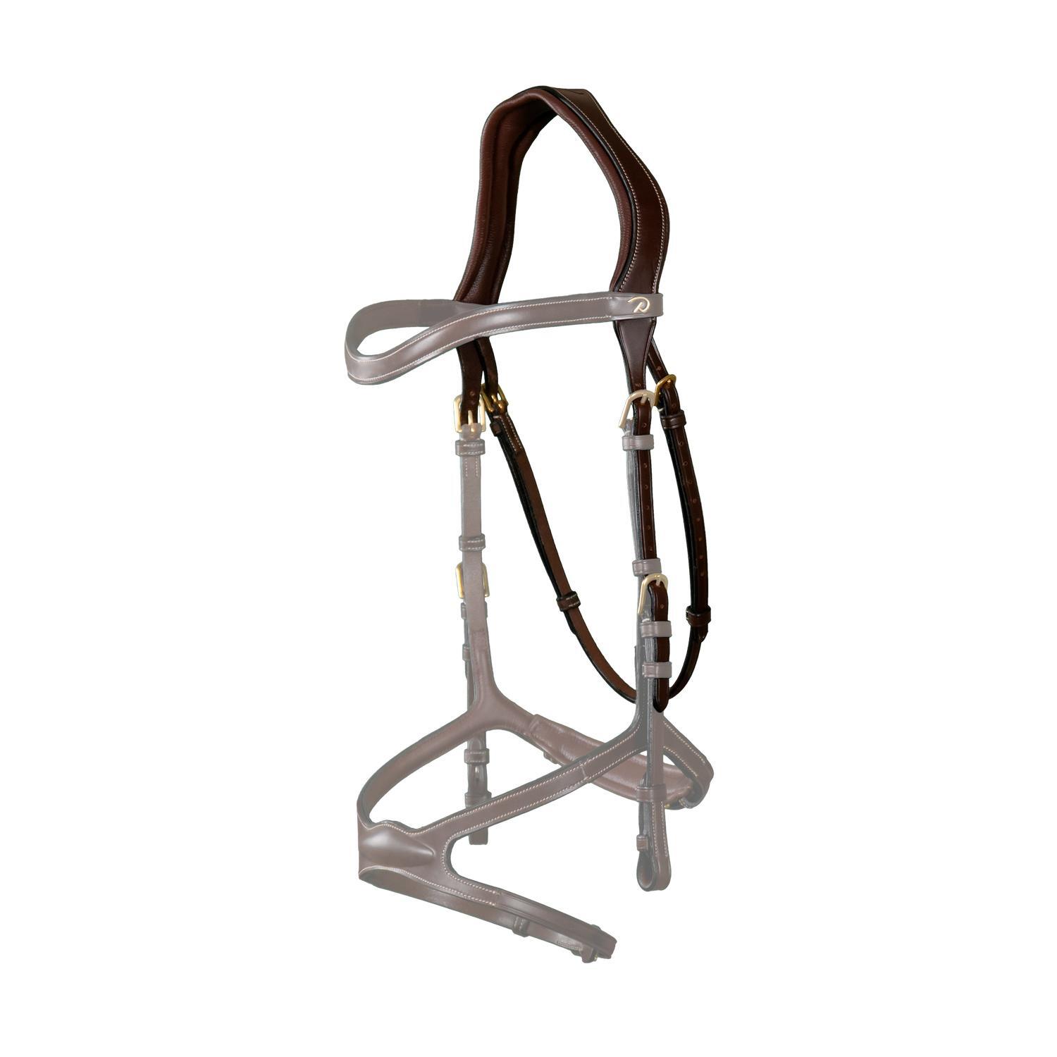 KENTUCKY HORSEWEAR Keelriem voor kopstuk met 1 riem Bruin Pony