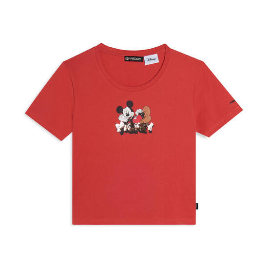 T-shirt court coupe slim Mickey Mouse