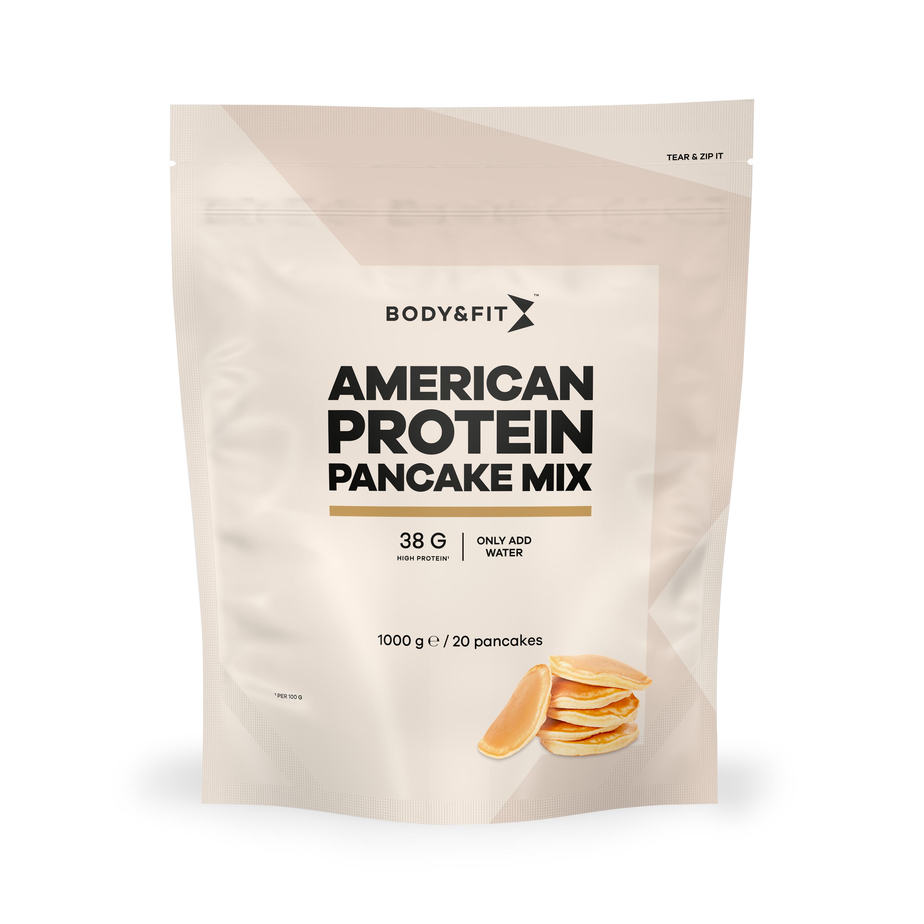 BODY&FIT American Protein Pannenkoekenmix - Voorgemixte bakproducte - Smaakloos - 1kg