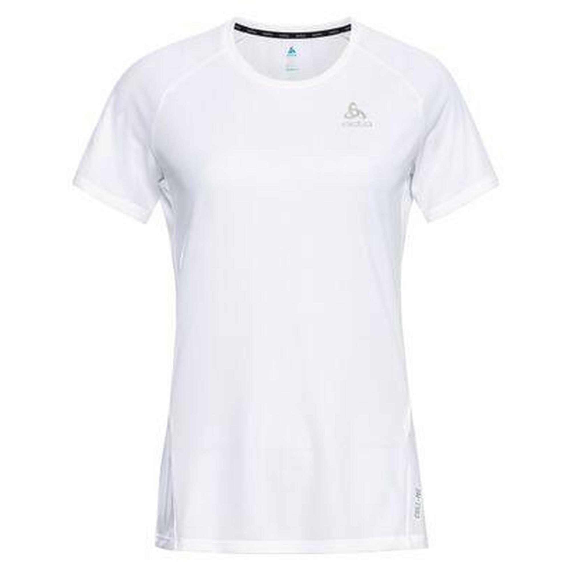 Maillot Manches Courtes Odlo Essential Chill-Tec Femme Blanc