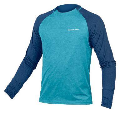 Endura SingleTrack Langarm-Trikot Atlantic Blau