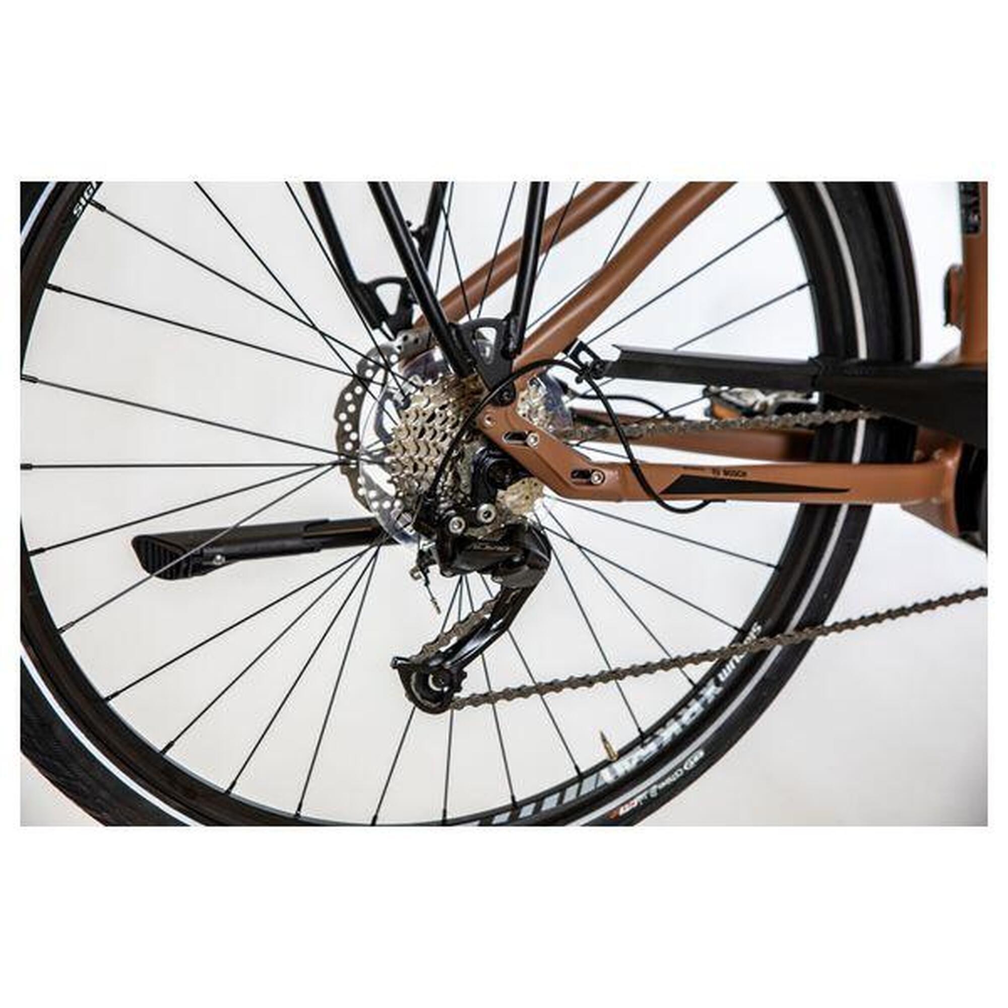 Vélo de Ville Électrique Bicyklet Victoire Shimano Alivio 9V 400 Wh 700 mm Marro