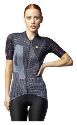 Alé synergy women's short sleeve jersey black