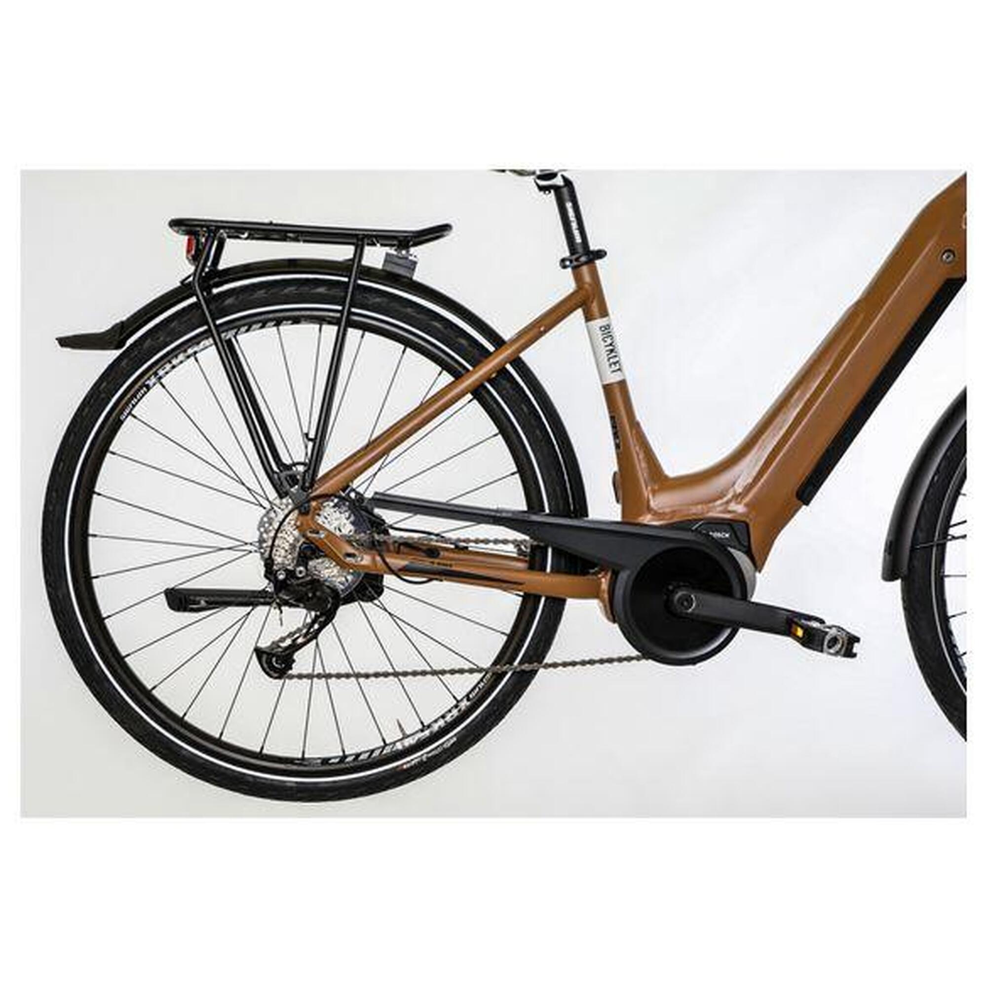 Vélo de Ville Électrique Bicyklet Victoire Shimano Alivio 9V 400 Wh 700 mm Marro