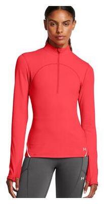 Under armour vanish women's red 1/2 zip thermal top