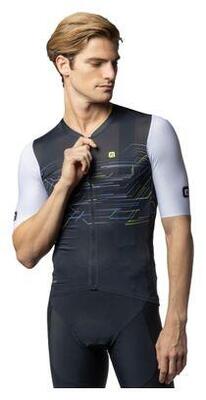 Alé megabyte short sleeve jersey black