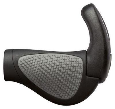 Ergon gp2 rohloff / nexus handvatten met bar end zwart