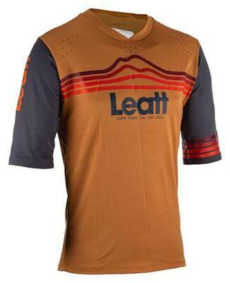 Leatt enduro 3.0 suede brown 3/4 mouw jersey