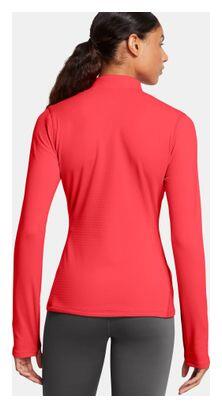 Haut thermique 1/2 Zip Under Armour Vanish Rouge Femme 2/7