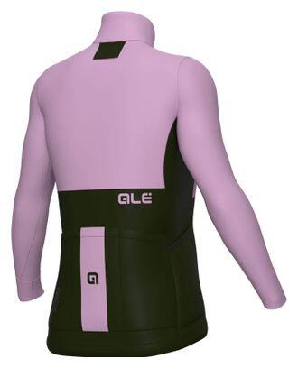Ale Gravel Dual Damen Langarmtrikot - Khaki / Rosa. 2/2