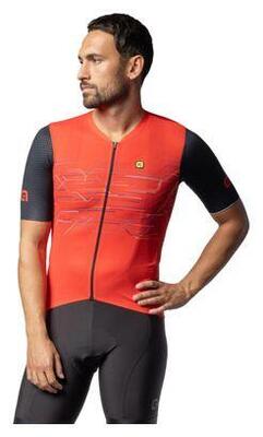 Alé megabyte short sleeve jersey red