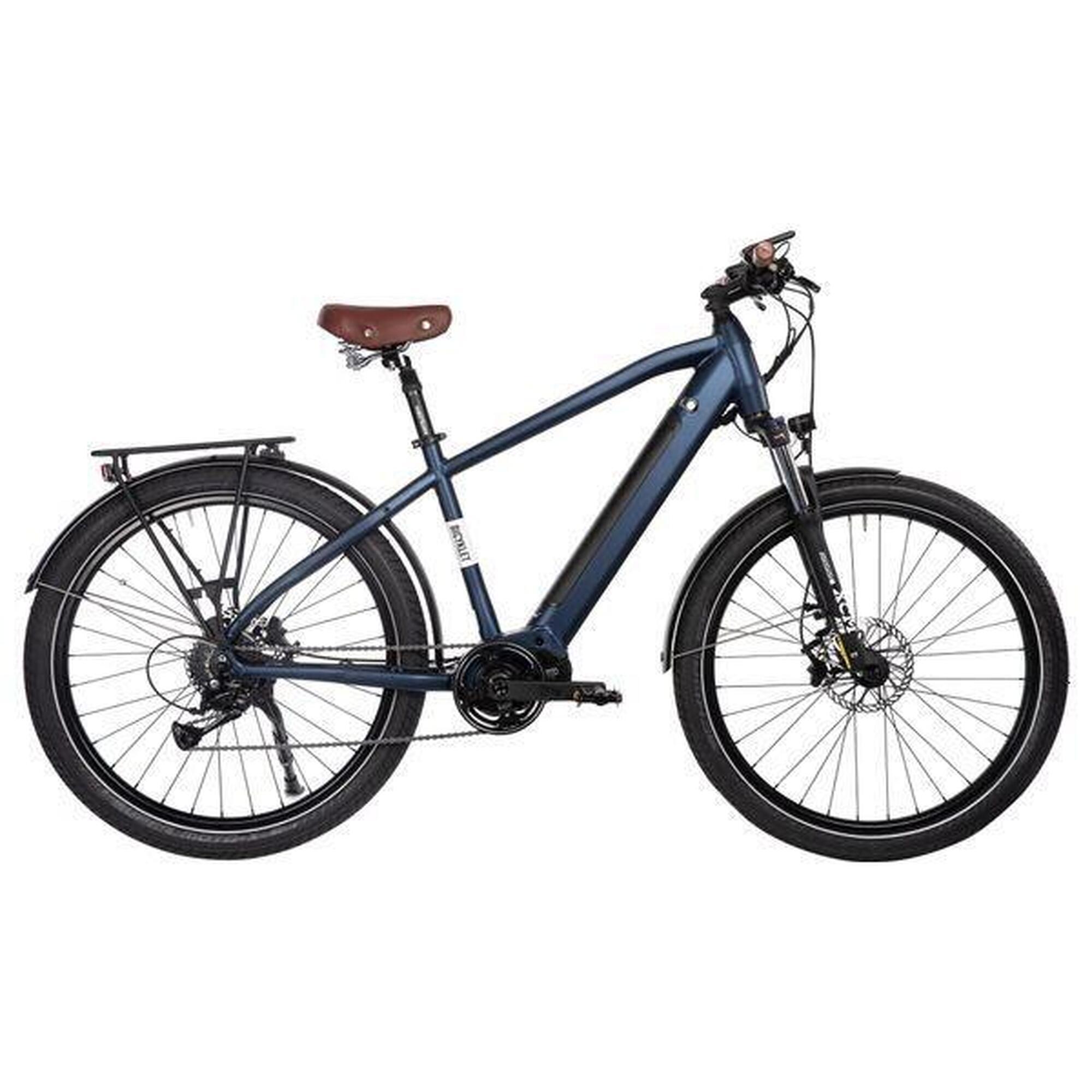 Vélo de Ville Électrique Bicyklet Raymond Shimano Acera 9V 504 Wh 27.5'' Bleu Ma