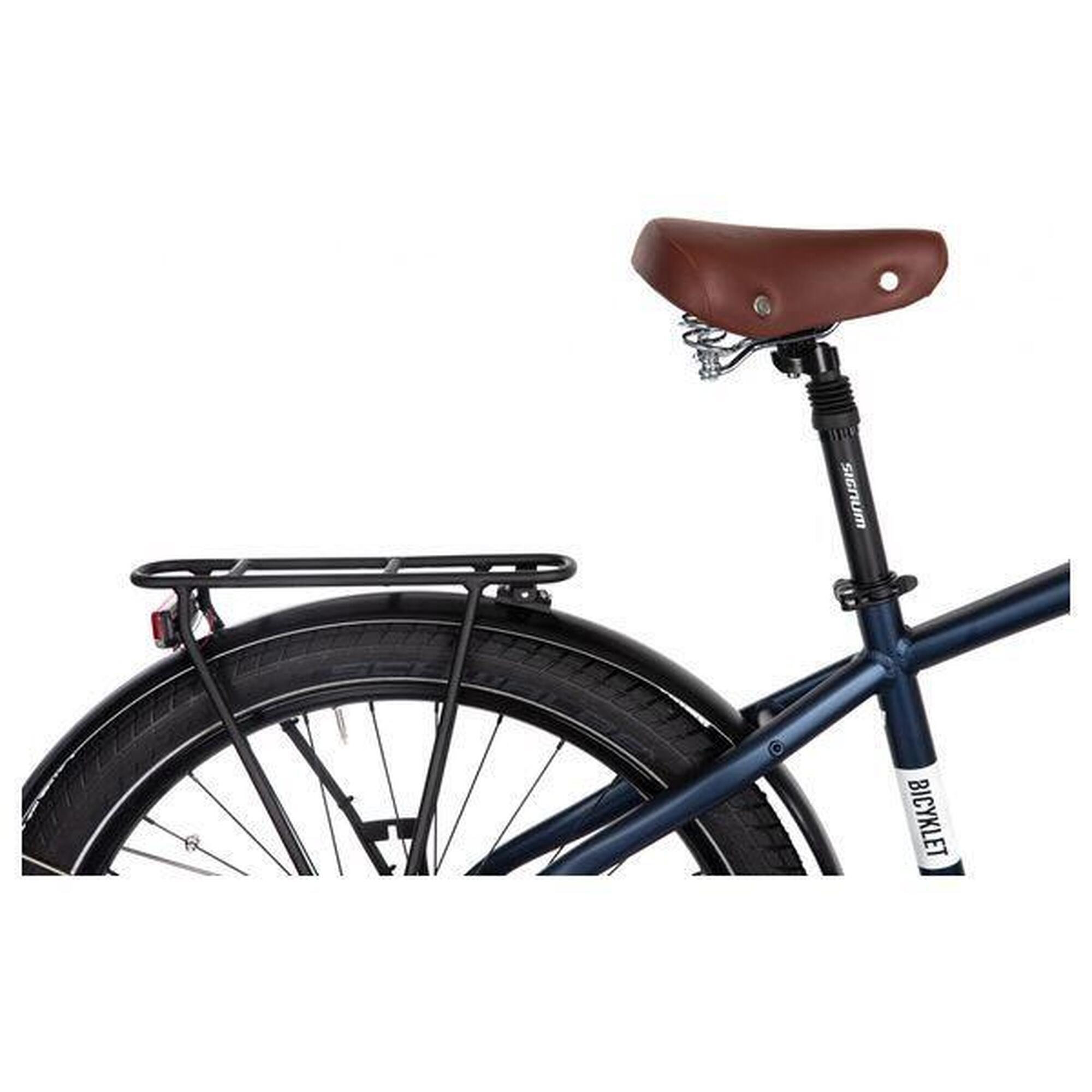 Vélo de Ville Électrique Bicyklet Raymond Shimano Acera 9V 504 Wh 27.5'' Bleu Ma