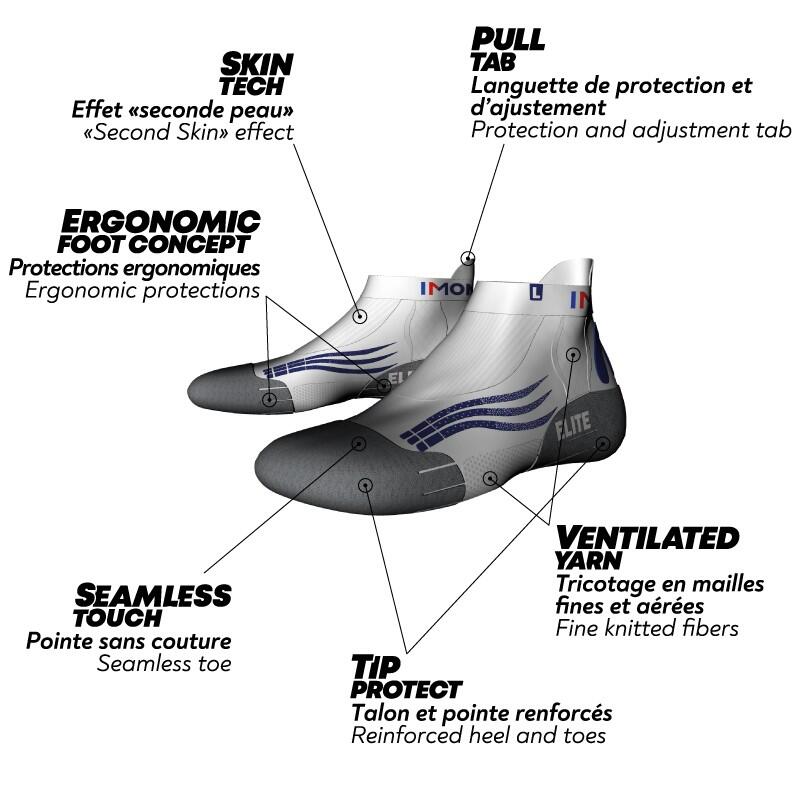 Monnet Run Elite Running Socks Wit 5/5